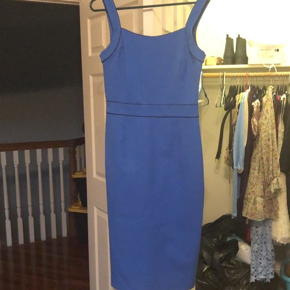 Banana Rebublic Blue Bi-Stretch Sheath Dress - Picture 2 of 2